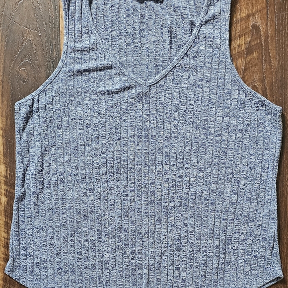 Blue Ribbed Knit Lounge Set - Picture 3 of 8